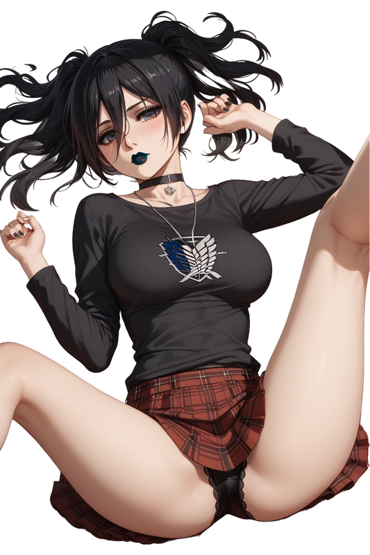 Goth Mikasa Attack on Titan