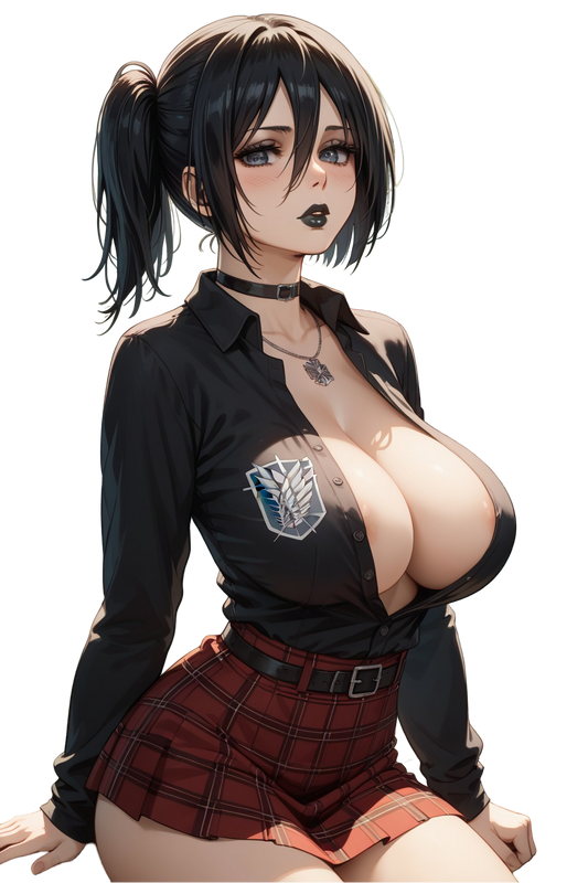 Goth Mikasa Attack on Titan